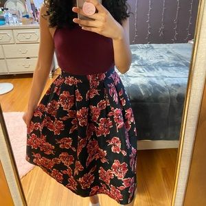 Forever 21 contemporary collection full midi skirt